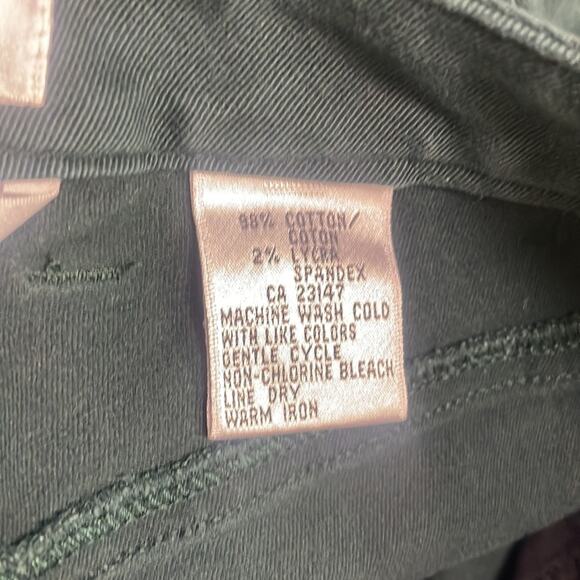 Talbots stretch forest green jeans women's 8 - Picture 11 of 12